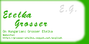 etelka grosser business card